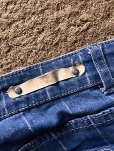Blue Stripe Denim Westside Jeans