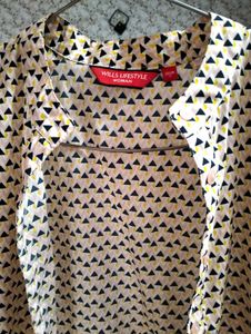 Wills Lifestyle Women Branded Printed Top