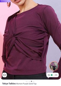 Purple Knotted Top