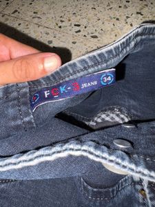 Dark Blue High Waist Jeans