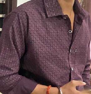 Patterned Dress Shirt