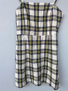 Checked Short Dress