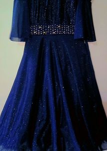 Sparkly Blue Evening Gown