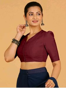 Elegant Maroon Blouse (M Size)