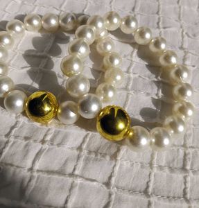 Pearls and Gold Bracelet
