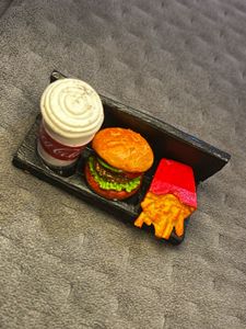 Burger, Fries &amp; Coke Fridge Magnet