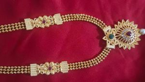 Gold Plated Jwellery Long Necklace