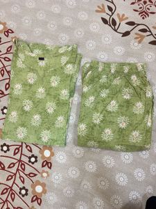 Green Kurta Set