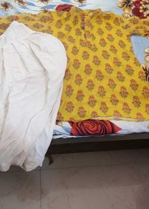 Yellow Floral Kurta Set