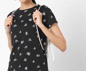 Printed Black T-shirt