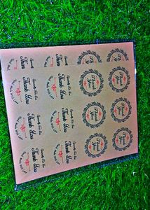 60 Pcs Eco Friendly Thankyou Sticker