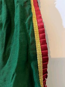 Green embroidery dupatta