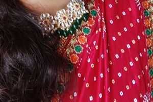 Saree With Redimed Blouse Size 36+