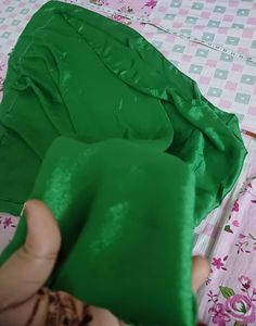 Dark Green Silk Stole Imported Piece