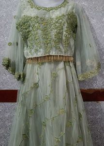Olive Colour Lehenga&  Perfect For Wedding Party