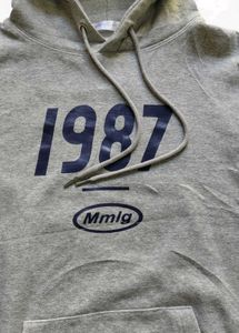 Grey &#39;1987&#39; Hoodie