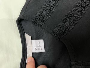 H&amp;M Black Dress with Lace Details