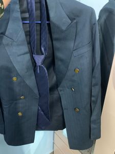 Classic Blue Suit & Tie Set