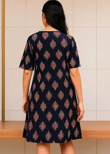 Printed Midi Dress