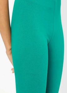 Sea Green Printed Foil Leggings