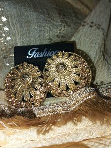 Gold Flower Earrings