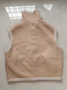 Beige Sleeveless Jacket
