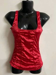 Sexy Satin Corset Top