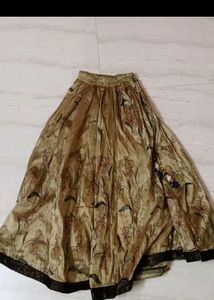 Gold With Black Skirt