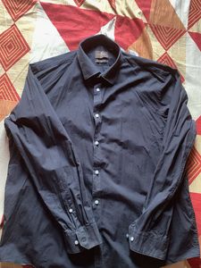 Classic Black Long Sleeve Button-Down