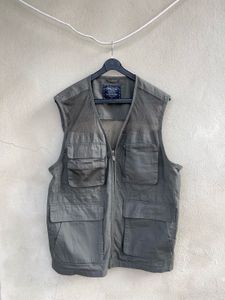 Vintage Olive Green Utility Vest