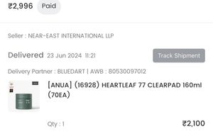 ImportedAnua Heartleaf 77 Clear Pad For Glass skin