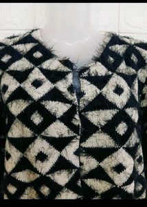 Shrug Style Woollen Cardigan For Women