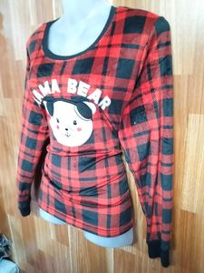 Mama Bear Plaid Top
