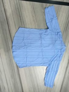 Blue Striped Tunic Shirt