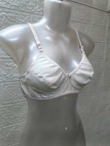 Fresh Piece Cotton 32 Size White Bra
