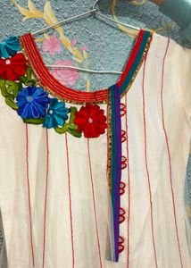 Pretty White Anarkali Suit 😍