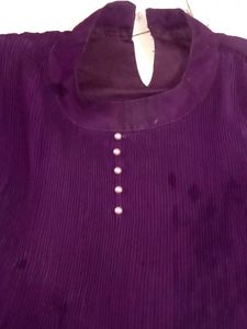 Purple Puff Sleeve Top