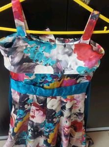 Floral Multicolor Party Dress