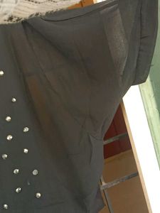 Black Embellished Casual Dress