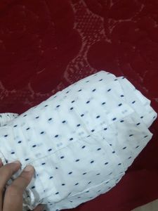 coins 1499 NEW White dotted  long Skirt