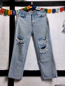 Ripped Light Blue Jeans