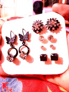 Regular Office/College Earings And Studds Combo