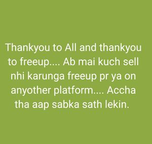 I Am Done, Ab Kuch Sell Nhi Karunga
