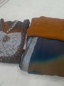 Brown Sequin Embellished Dress