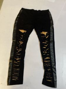 Ripped Black Jegging