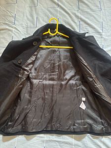 Black Double Breasted Coat