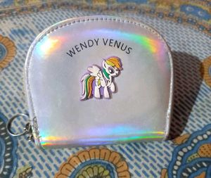 Combo For Two Holographic And Multi Printed Wallet