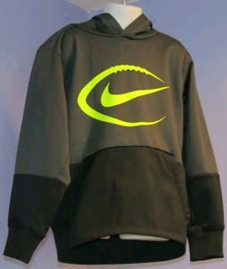 Nike Gray Black Hoodie Pullover Dri-fit Sweatshirt