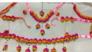 Woolen Jewellery For Haldi Ceremony 💛