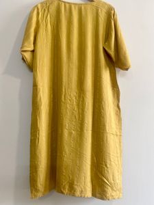 Yellow Embroidered Kurta